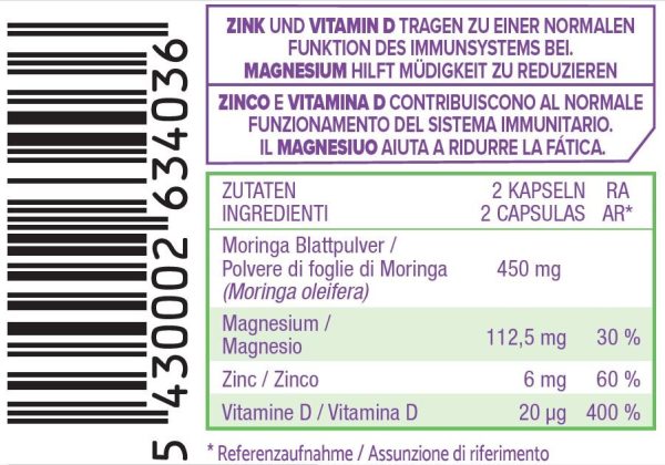 Gélules Défenses Immunitaires Moringa+Boost